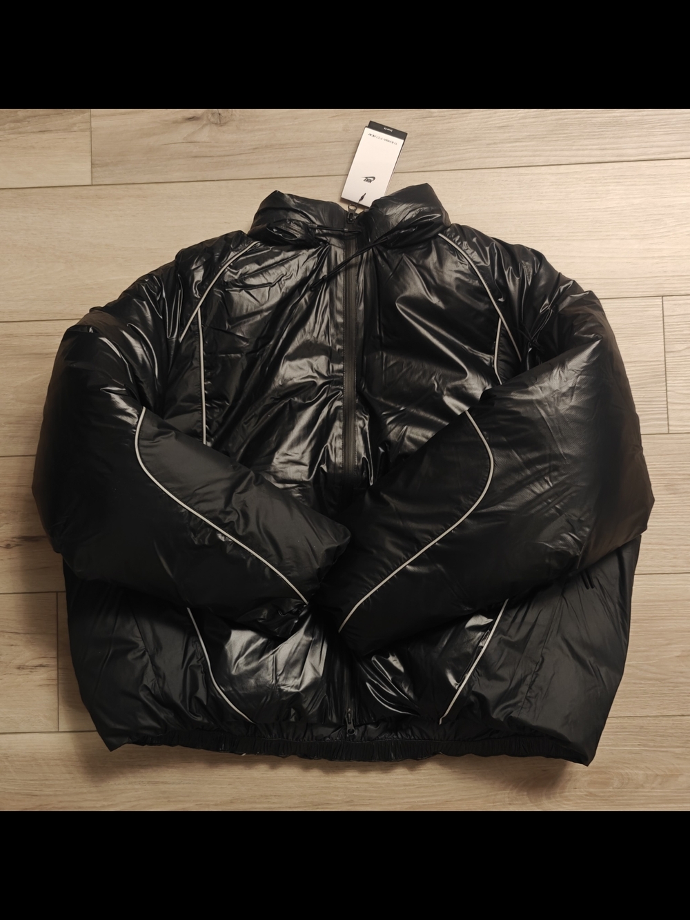 Nike Tech Bubble Jacket Black Anthracite Iron Grey Men’s II3869-010 Size XL